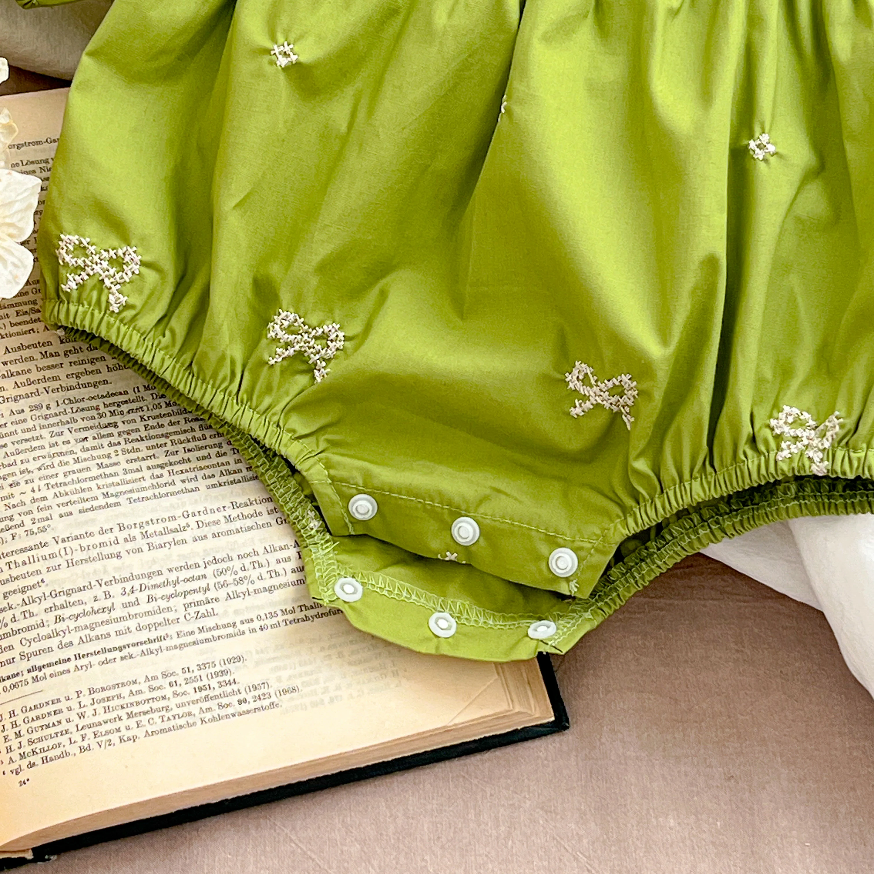 Schwestern Kleidung Säuglings Baby Mädchen Spitze Kragen Kleid Strampler Kinder Baby Mädchen Gestickte Bogen Prinzessin Kleid Familie Kleidung Strampler – Detail 14
