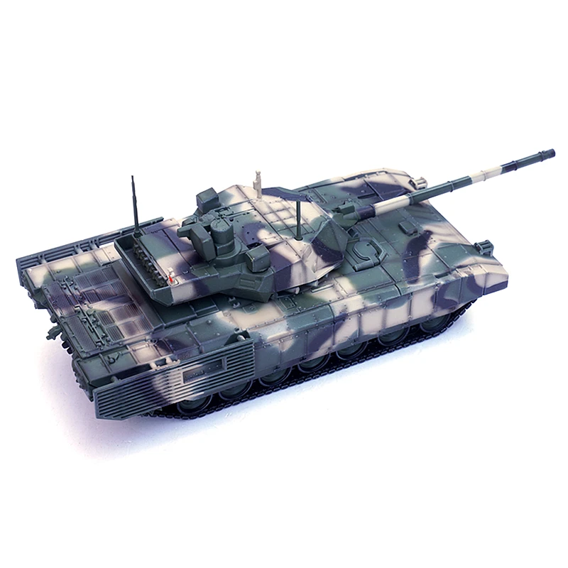 1/72 skala Panzerkampf Russische T-14 Armata Kampfpanzer Dschungel Tricolor Verfolgt Kampf Fahrzeug Modell Sammlung Spielzeug Geschenk