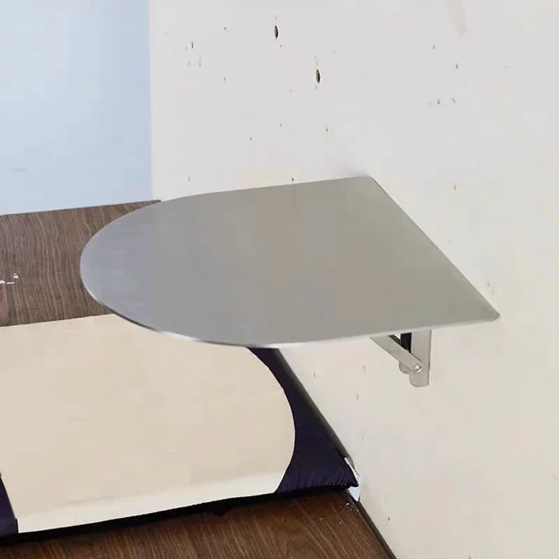 Commercial Wall‑Mounted Stainless Steel Folding Table Modern Minimalist Hanging Small Desk for Cafe Milk Tea & Dessert Shop