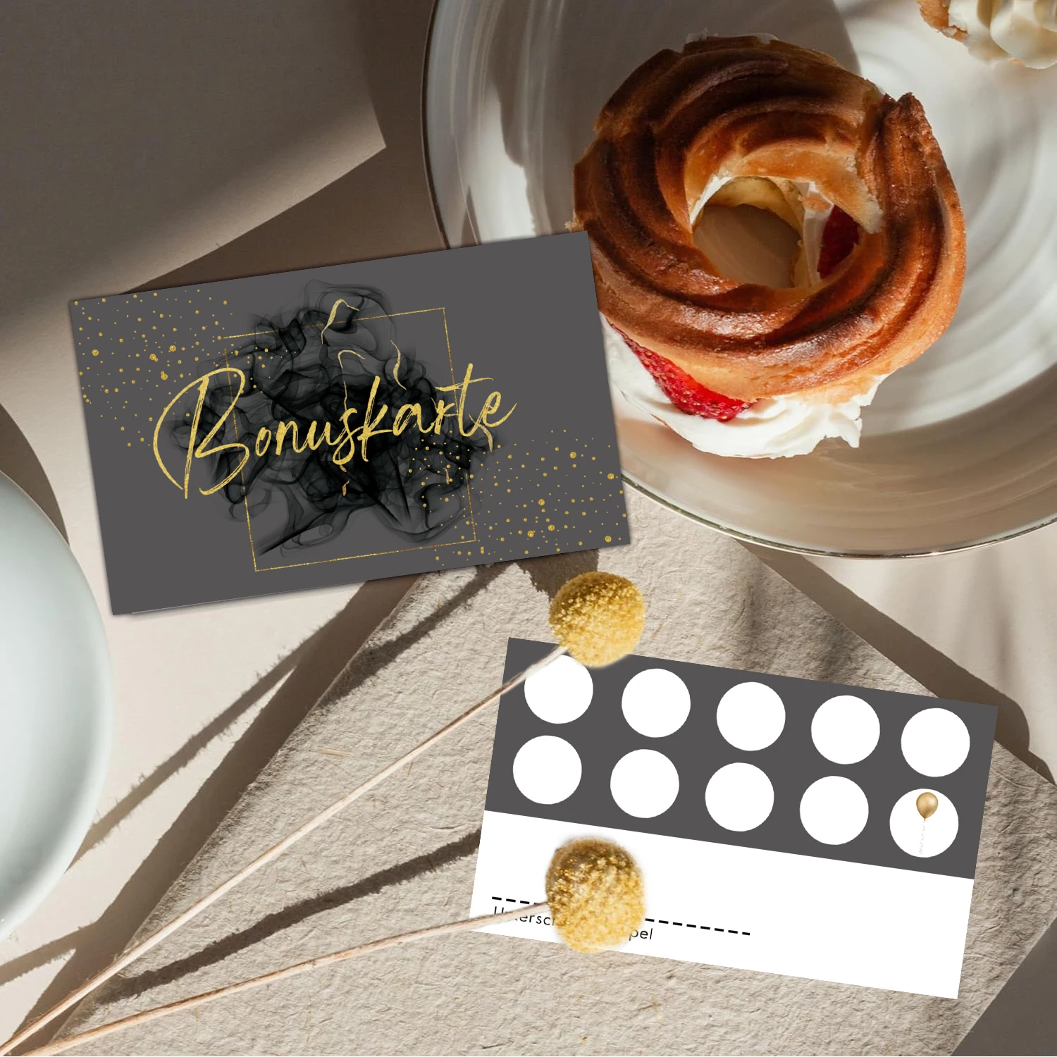 25 قطعة من بطاقة نقاط الختم الذهبية، بطاقة نقاط الأعضاء عالية الجودة، بطاقة الولاء لعملاء الأعمال، تصفيف الشعر، فن الأظافر، B