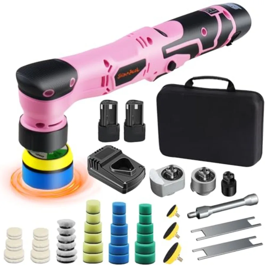 

Беспроводная мини-полировальная машинка для авто 1 и 3 дюйма, двойного действия и роторная, для детейлинга, вощения, полировки и удаления царапин