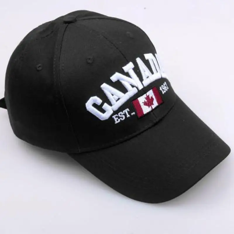 Baseball Caps For Men Casual Cotton Canada Letter Women Hip Hop Snapback Unisex Adult Trucker Gorras Black Cap Dad Dropshipping