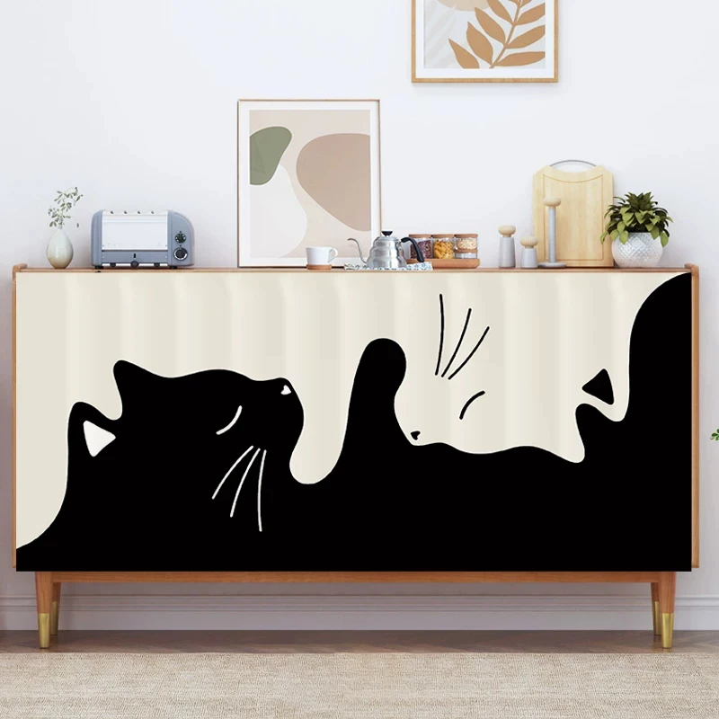 Korean Style Simple Brush Fan Cabinet Curtain Covers Miscellaneous Items, Kitchen Cabinets Dust Curtain Covers Ugliness Curtain