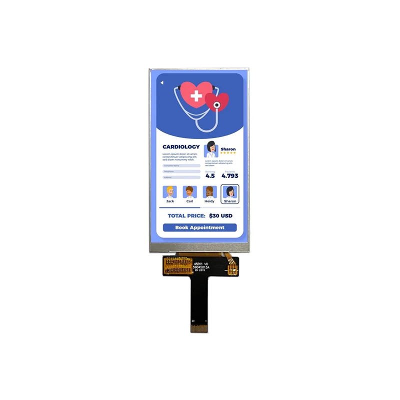 4.5 inch 480x854 ILI9806E MIPI interface full viewing angle IPS TFT display
