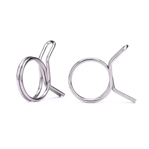 Imagen 2 del producto 10 Uds. Abrazadera de manguera de 5mm-14mm Clips de resorte de tubo de acero inoxidable abrazaderas de manguera de línea de combustible Clips de tubo de sellado accesorios de Hardware