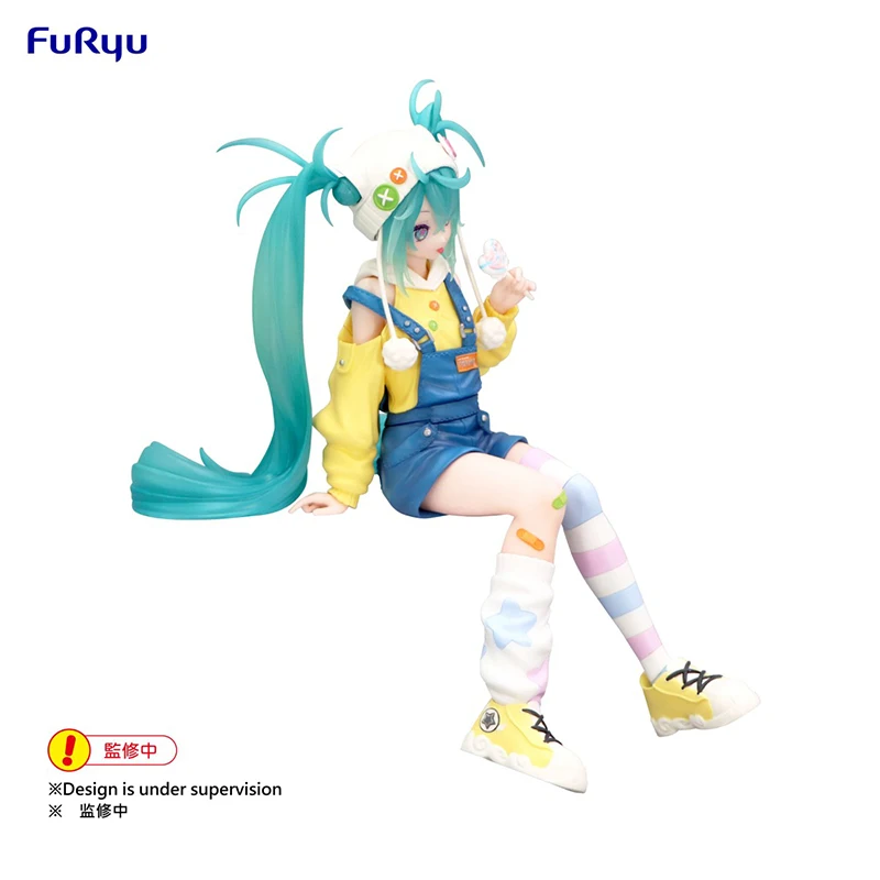 FuRyu Noodle Stopper Hatsune Miku -Lollipop Ver.- PVC 15CM Anime Action Figures Model Collection Toy