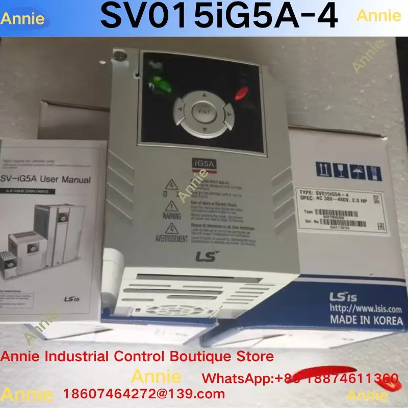 SV015IG5A-4 1.5KW 380V Inverter for Industrial Use Model Number Inverter SV015IG5A-4 Power 1.5KW Voltage 380V