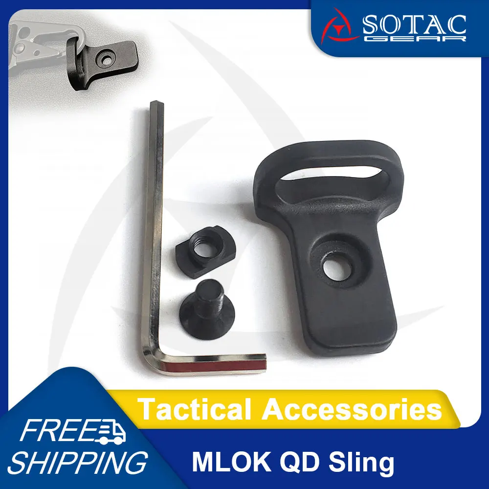 Weapon Steel Front QD Quick Sling MLOK Mount CQD CQB Shoulder Strap Sling Adapter Tactical Hunting SOTAC