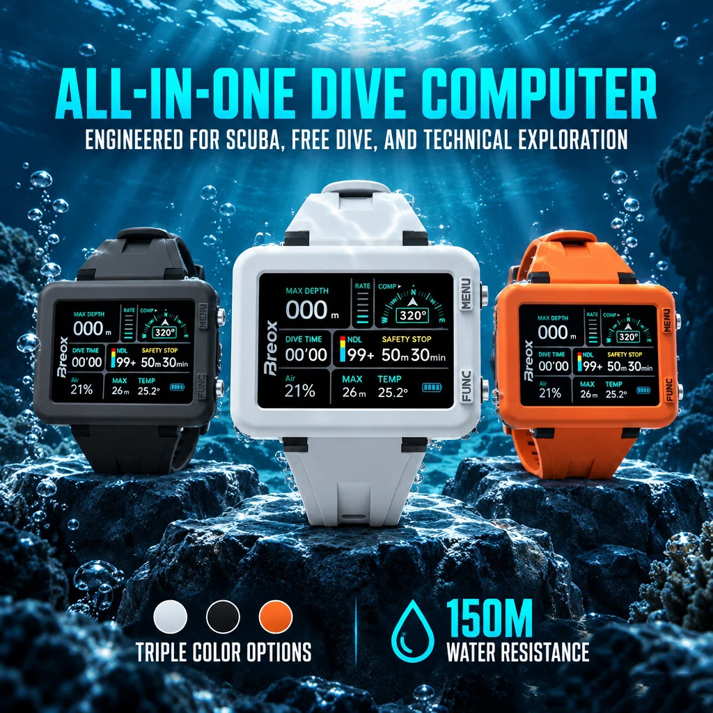 Scuba Dive Computer Watch Nitrox - Reloj de buceo profesional con computadora,