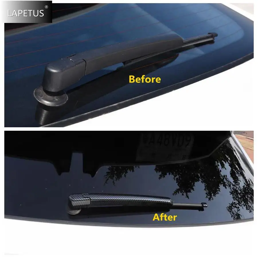 Auto Rear Windshield Window Windscreen Rain Wiper Cover Trim Frame For Changan UNI-K UNIK 2021 - 2024 Exterior ABS Accessories