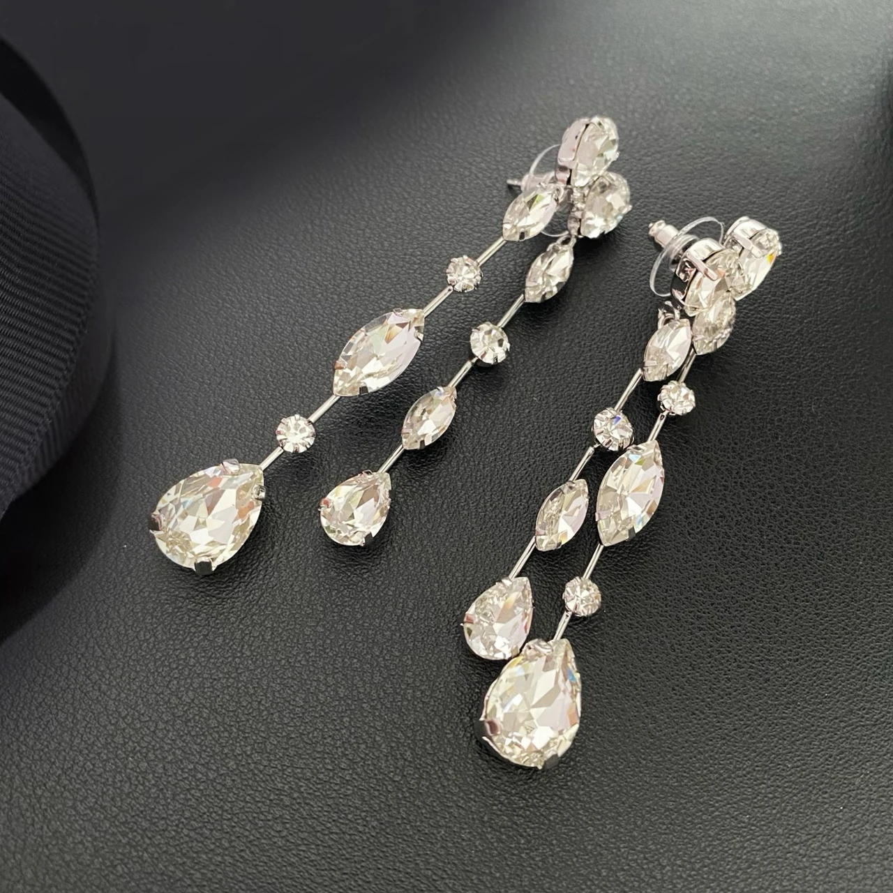 New Jewelry & Accessories romantic Style Meteor-Shaped Crystal Tassel  Earrings For Women's Parties & Gifts