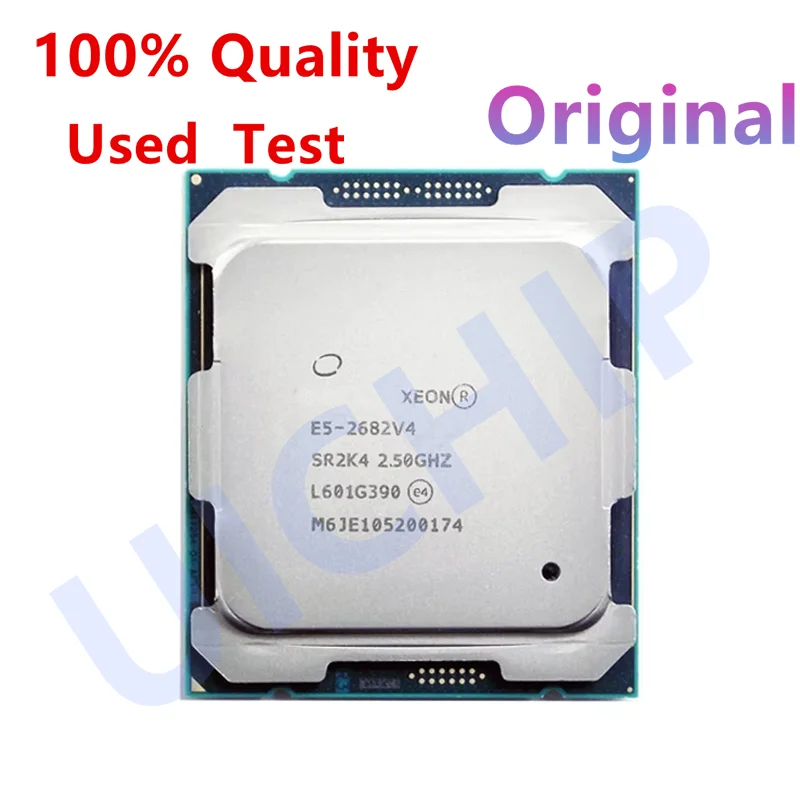 معالج وحدة المعالجة المركزية الأصلي 100% Xeon E5 2682 V4 2682V4 2.5 جيجا هرتز 16-Core LGA 2011-3 #1