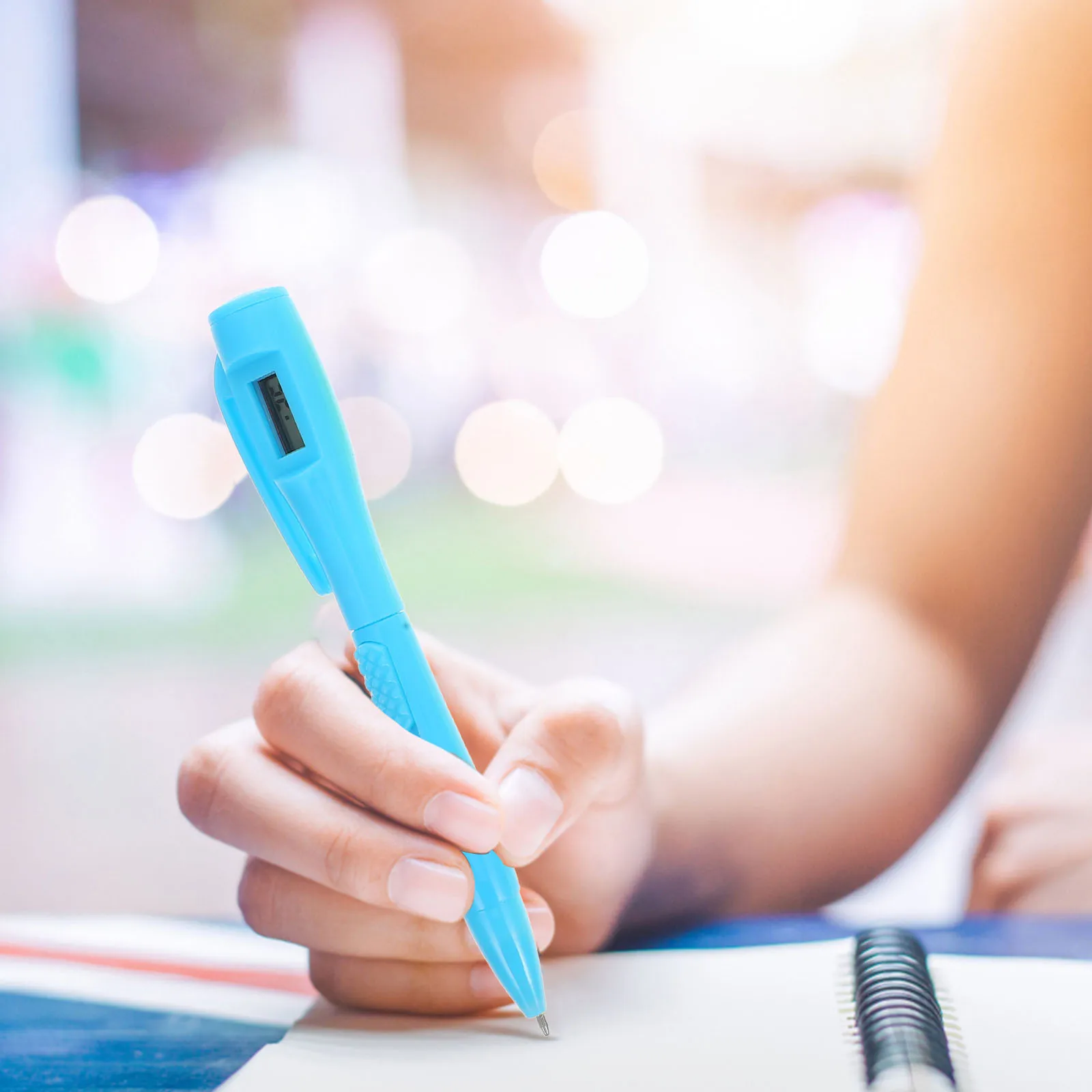 

6 шт., тонкая экзаменационная ручка, цифровые часы, встроенная функция таймера, инструмент для гладкого письма для заметок, заданий по времени