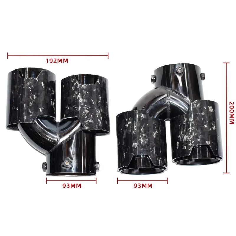 【2026 Hot Selling】DEX M PowerForged Carbon Fiber Black 4-Outlet Exhaust Tip for  M240 M340 M440 Tail Pipe Compatible G20 G21