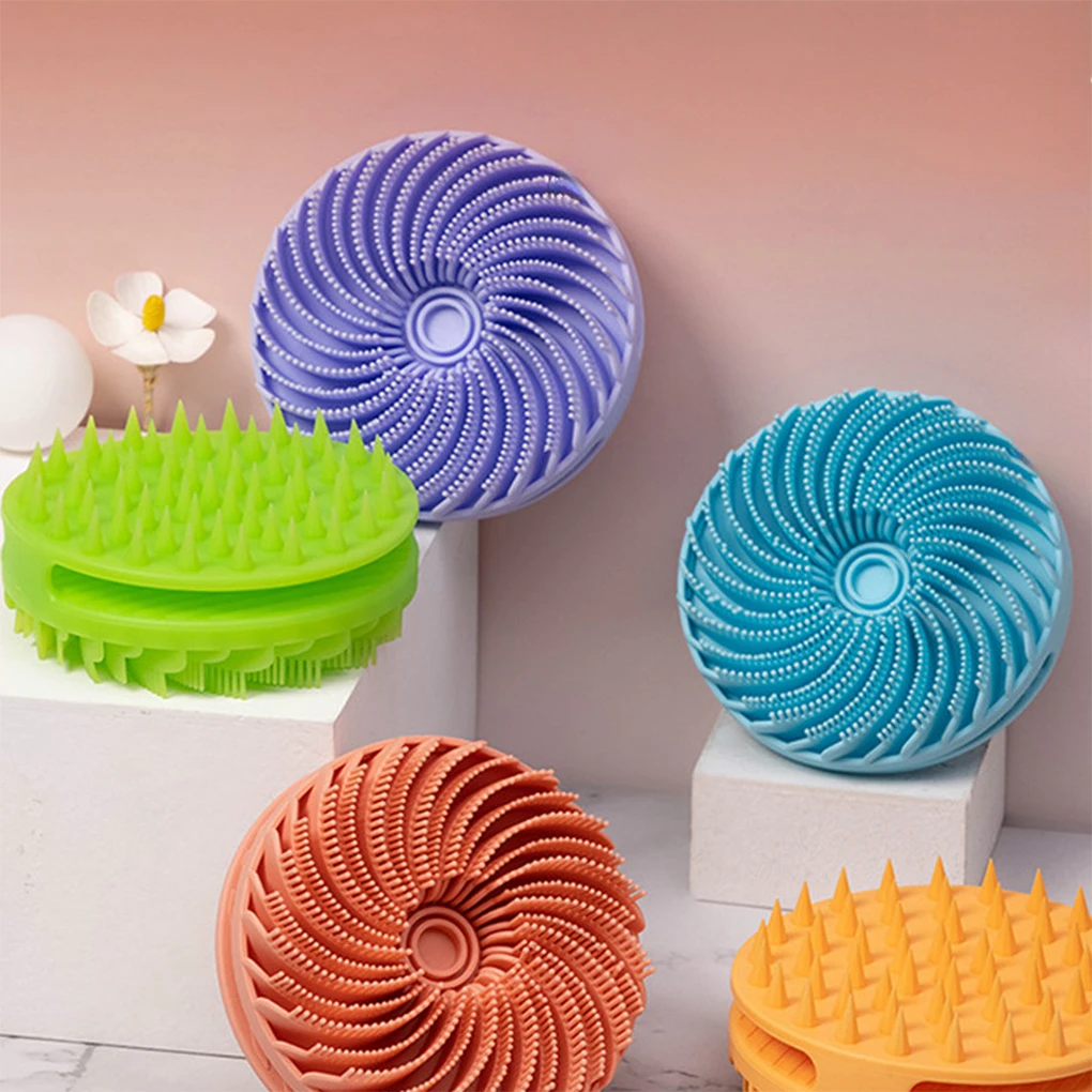 

Silicone Body Scrubber Double-Sided Bath Brush Scrubber Shower Scrubber And Scalp Massager Shampoo Brush For Women Men