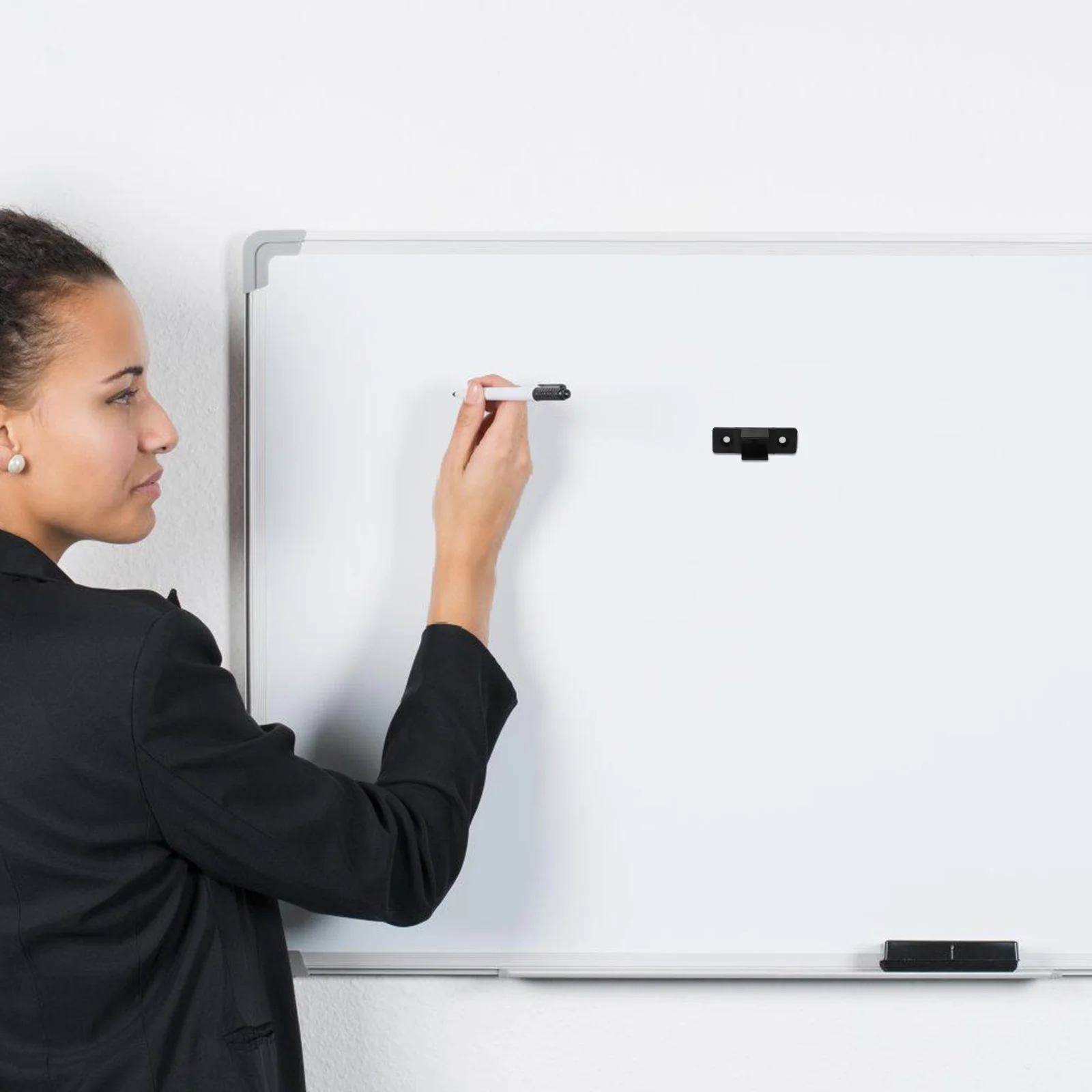 

20 Pcs Pen Clips Whiteboard Small Clamps Portable Marker Holders for Wall School Office Plastic Pencil Storage