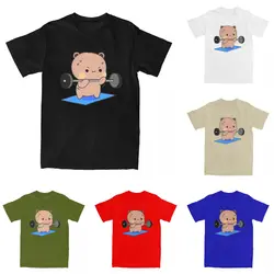 Men Cute Cartoon Bubu Dudu T Shirts Pure Cotton Top Tees Y2K Casual Short Sleeve T-Shirt O Neck Loose Tee Shirt Big Size 6XL