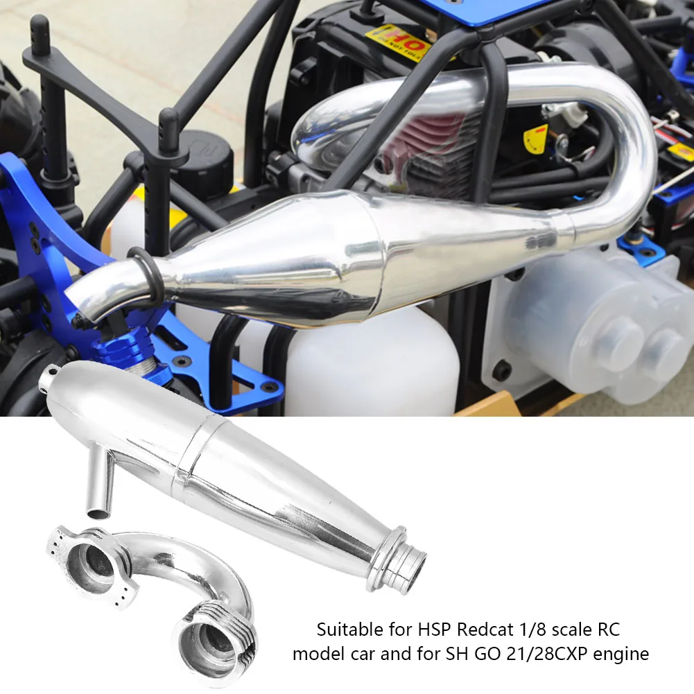 Dual Exhaust Joint Tube for HSP Redcat 1/8 RC Car for SH GO 21/28CXP Engine