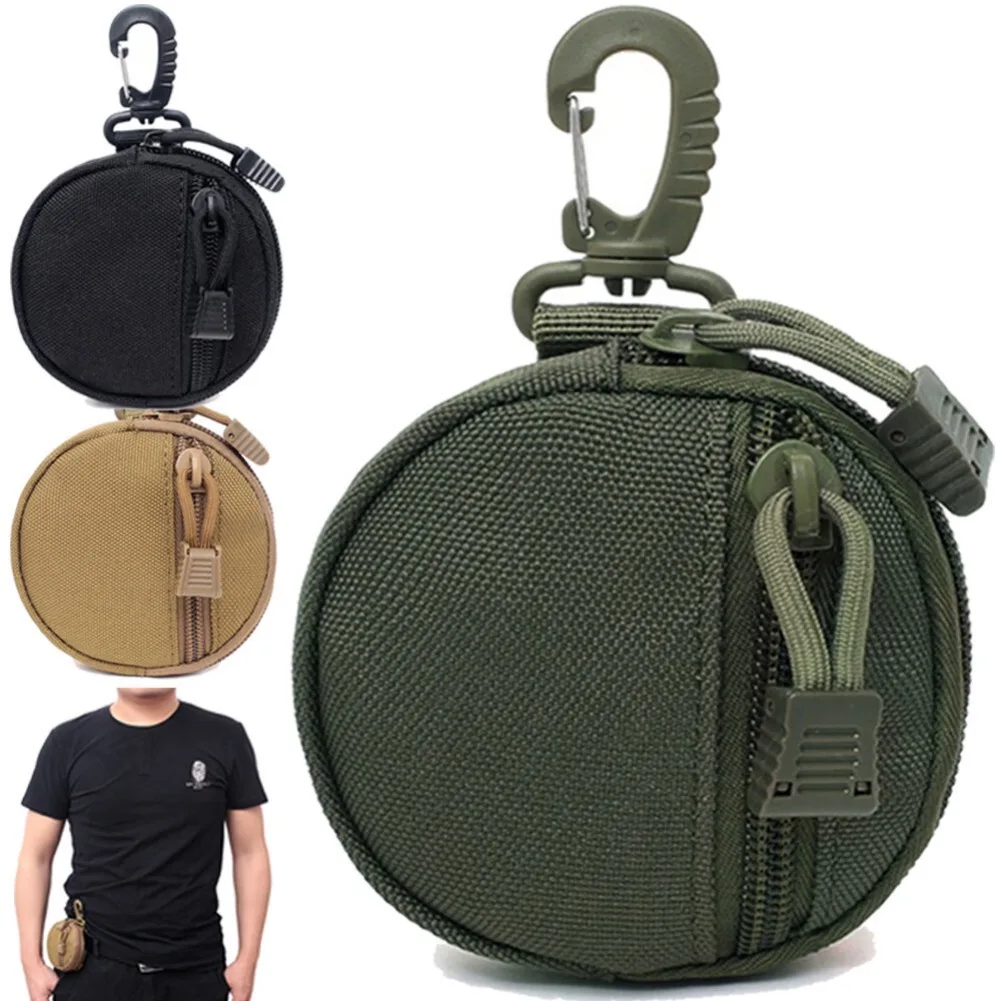 

Tactical EDC Mini Key Wallets Holder Men Coin Purses Pouch Earphone Keychain Holder Military Small Bag Pocket Belt Waist Bag