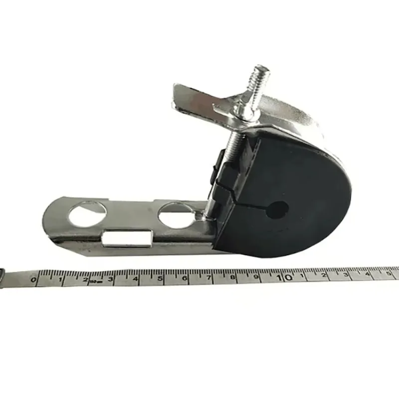 GYTC8S ADSS Fiber Cable J-Hook Tension Suspension Clamp Bracket Professional Hanging Fitting For FTTH Network