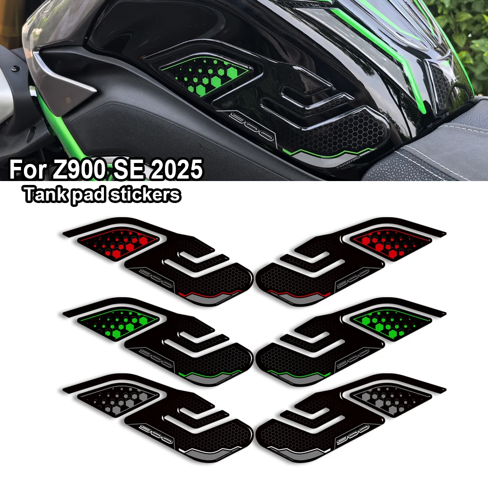 

Motorcycle For kawasaki Z900 Z 900 SE Tank Pad Gas Fuel Oil Cap Protector Kit Fairing Fender Covers Stickers Decals 2025 2026
