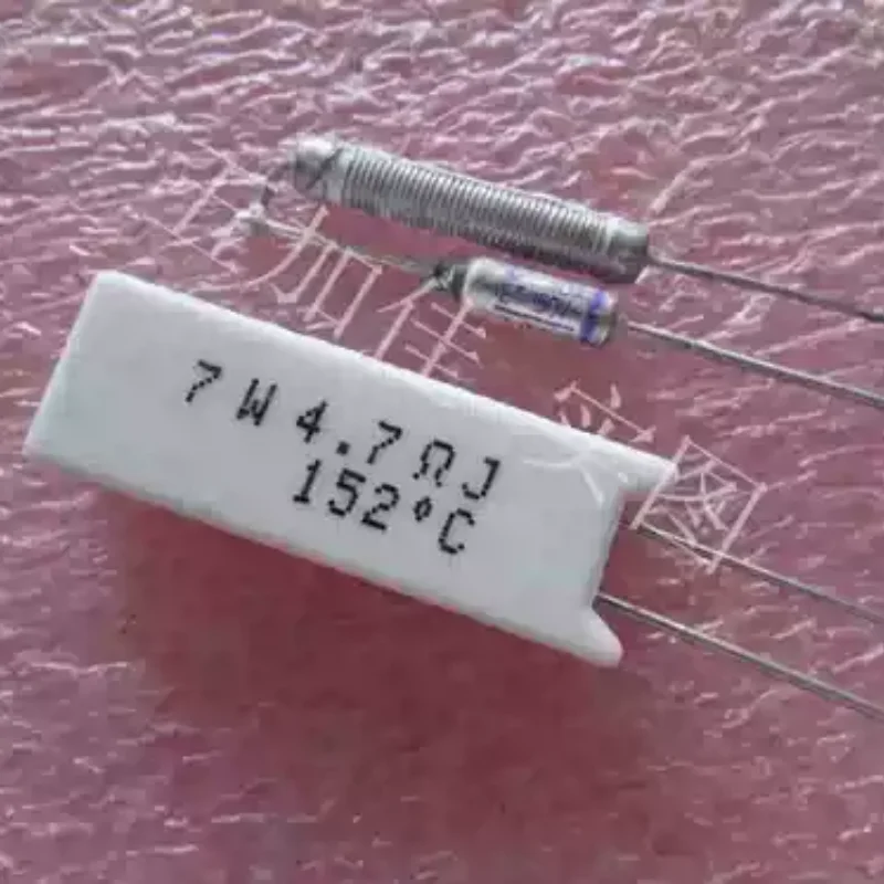3-10pcs SQM 7W 4.7 Ω J 4.7R 152 ℃ 10A Copper Pin Lead Temperature Cement Resistance SQM07BJ4R7