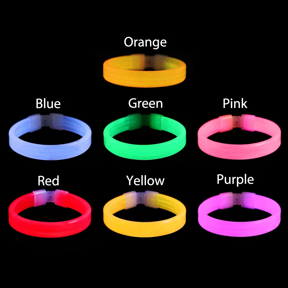 Muñequera luminosa de colores Unisex, brazalete brillante de silicona, brazalete de goma, pulsera de soporte para concierto, muñequera, suministros para fiestas