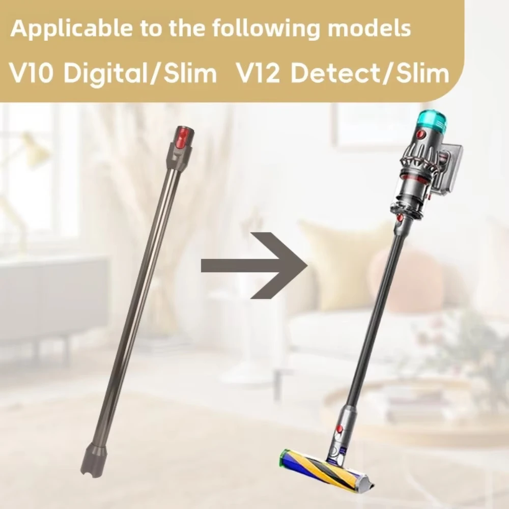 V10 V12 Slim Series Extension Tube For Dyson V10 Digital Slim V12 Detect Slim Vacuum Cleaner Quick Release Straight Pipe