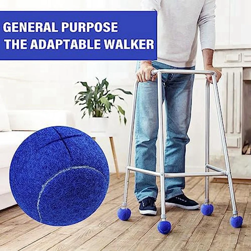 4PCS Tennis Balls For Walkers Premium Tennis Balls For Furniture Legs And Hard Floor Protection