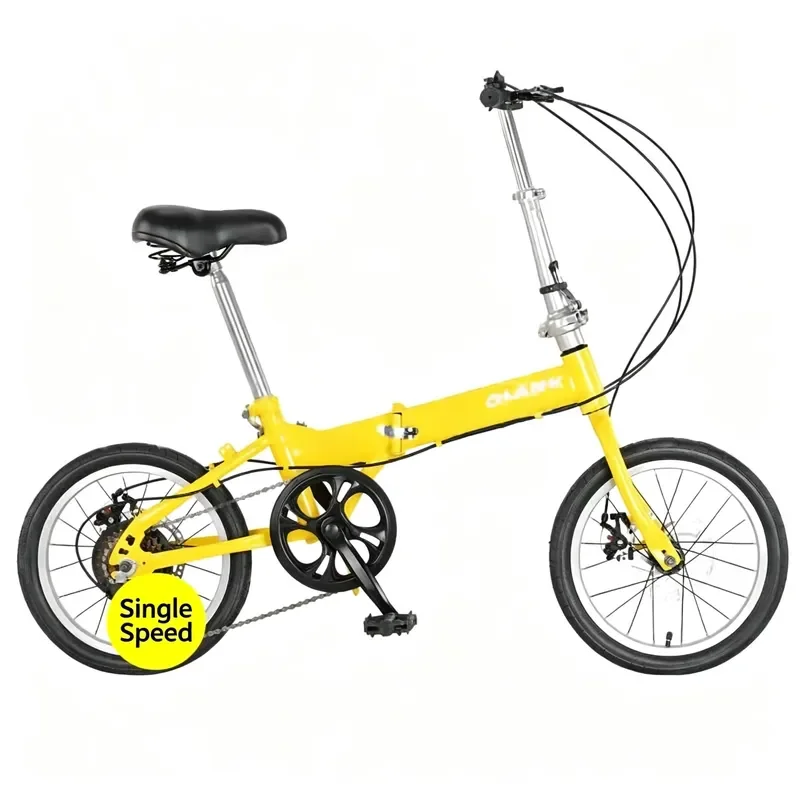 Disc Brake Variable Speed Unmounted Folding Bike Lightweight Carbon Steel 100kg Load-bearing Adult Bike