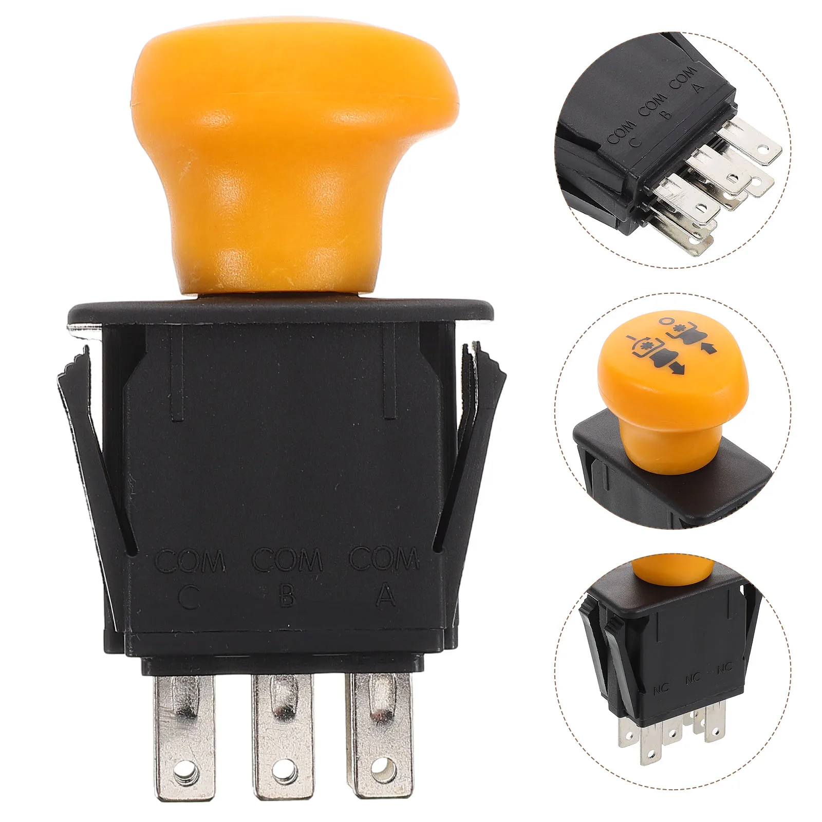 1pcs Lawn Mower Ignition Switch Starter Durable Easy Install Compact Portable Safe Design Yard Machine Switch Assembly