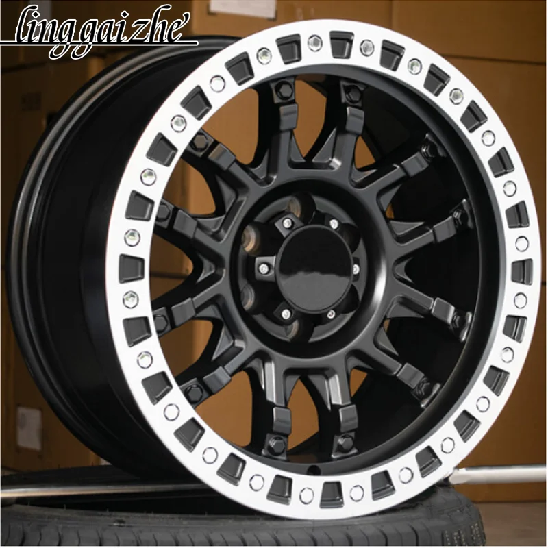 

Matter black Mesh Design 16" 17" Off road alloy Wheels rim 6x139.7 5x150