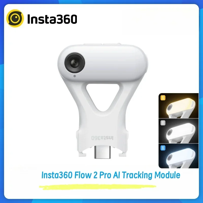 

Original Insta360 Flow 2 Pro AI Tracking Module Accessory with Fill Light Gesture Control Smart Sensor for Vlog Live Streaming