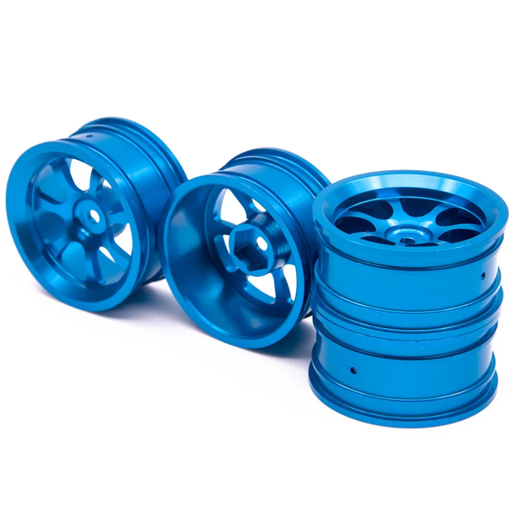 YEAHRUN Aluminum Alloy Wheels Hubs Rims for 1/10 RC On-road Drift Car HSP Tamiya TT02 HPI Kyosho Sakura D4 Parts