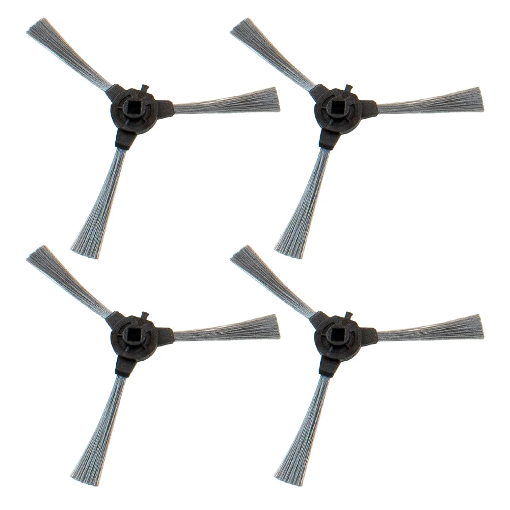 Replacement Parts Side Brushes Plastic 4* Black Enhanced Cleanliness Exceptional Durability Good Compatibility For Cecotec