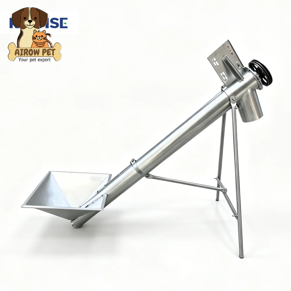 AIROW Grain Screw Elevator With Custom Length and Diameter for Corn Wheat Powder and Pellet Lifting