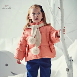 Dave Bella Children Girls Down Jacket 2023 Winter New Fashion Casual Padding Coat Noble Sweet Outerwear Party Outdoor DB4237467