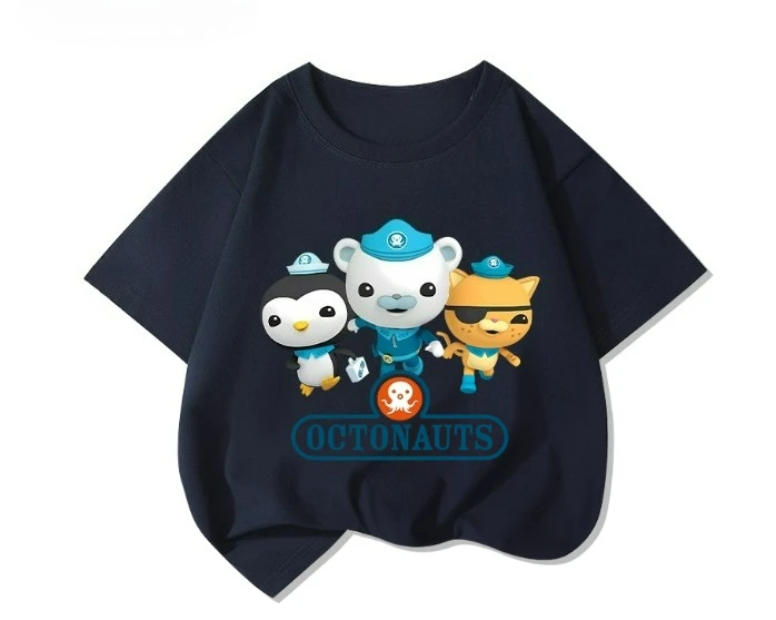 Pok É Mon T-shirts met korte mouwen voor jongens en meisjes gemaakt van puur katoen voor kinderen met korte mouwen zomer kinderkleding