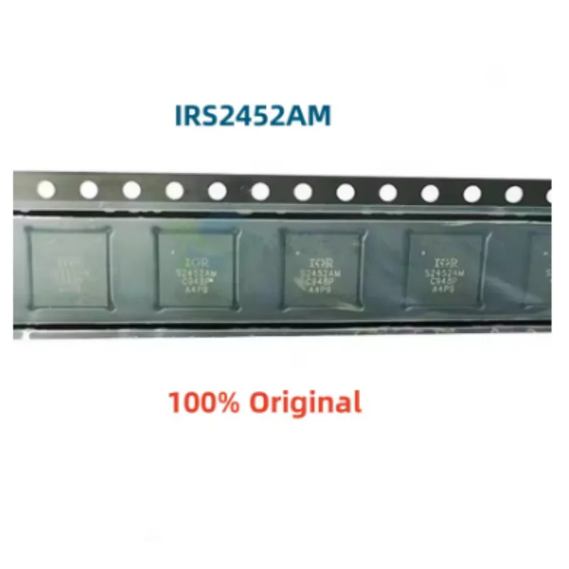 2PCS IRS2452AM MLPQ32 Stereo Class D Audio Amplifier Driver IC With OVP OTP Noise Reduction For Power Amplifier Board Repair