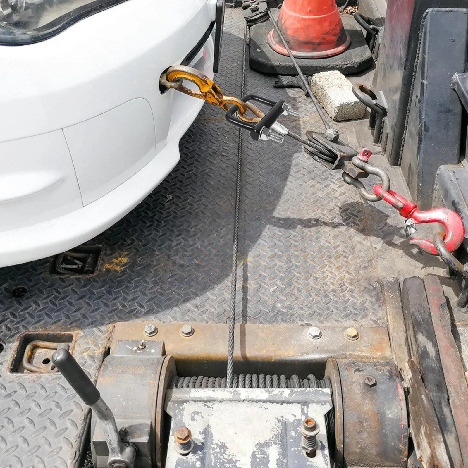 

American Style Trailer Unloading Buckle Heavy Duty Metal Hitch Clamp Secure Cargo Fastener Trailer Hitch Tightener Accessory