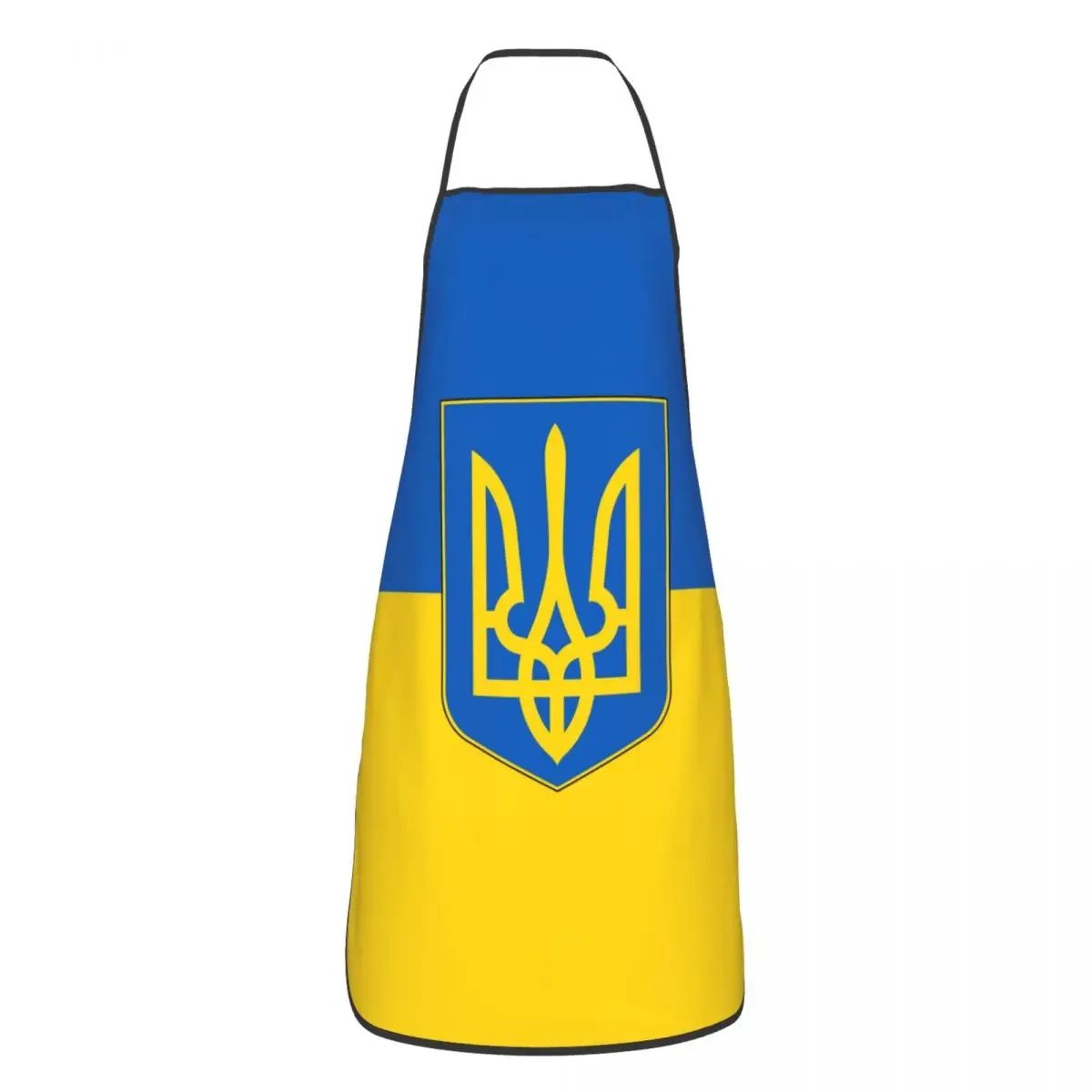 

Custom Bib Flag Of Ukraine Aprons Men Women Unisex Adult Chef Cooking Kitchen Patriotic Tablier Cuisine Gardening