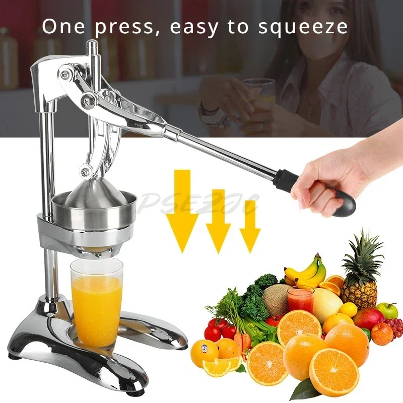 Household and Commercial Portable Manual Large Stainless Steel Stall Orange Juicer Lemon Juicer