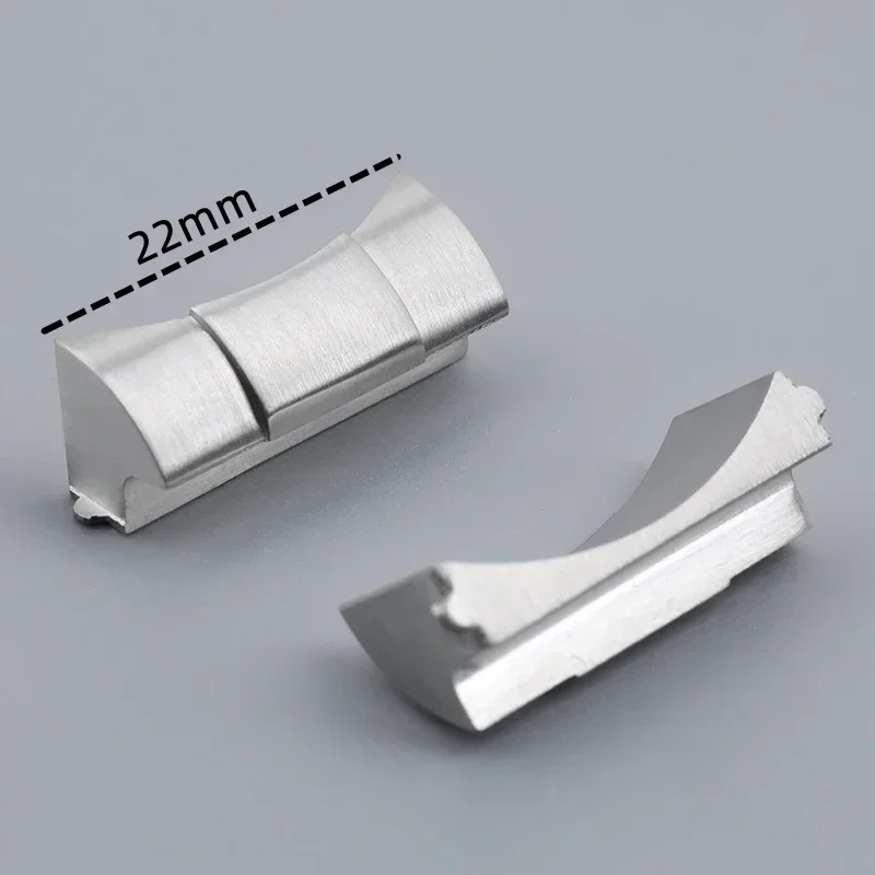 Accessori per orologi con collegamento senza giunture in acciaio inossidabile da 22 mm Collegamento con estremità curva Sostituisci per cinturino TUDOR M79360.M79363 Acciaio inossidabile 41 mm