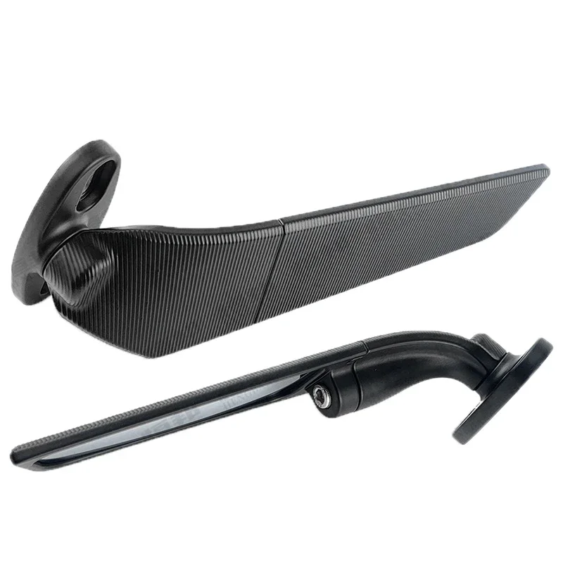 SDTWFor KAWASAKI NINJA 300 250 400 650 H2 H4 Modified Motorcycle 2PCS CNC Rearview Mirrors Wind Wing Adjustable Rotating Side image 5