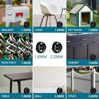 X90F Paint Sprayer Nozzle Assortment For Electric Paint Guns of 800W and 550W Includes 1.8mm 2.6mm Nozzles and a Wind Caps