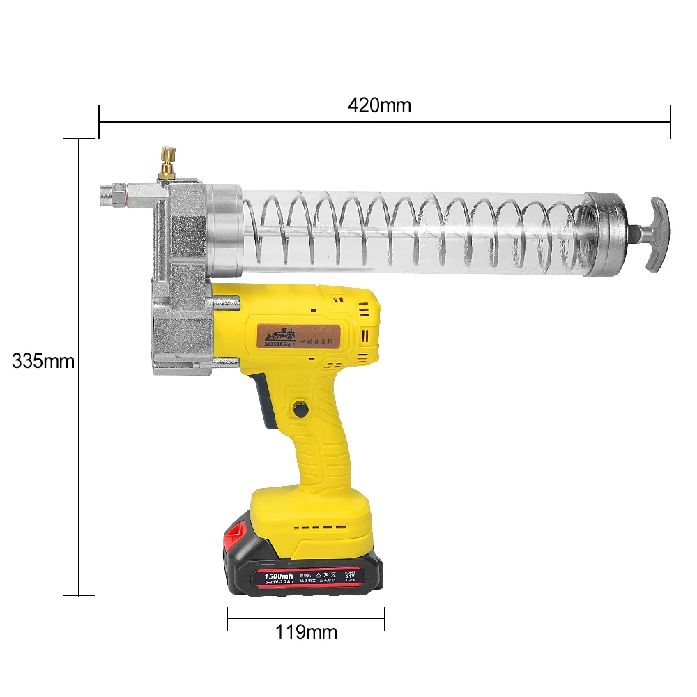 

Electric Grease Gun Pump Fitting With Battery High Pressure Excavator Cordless Manual Grease Gun Manufacturer