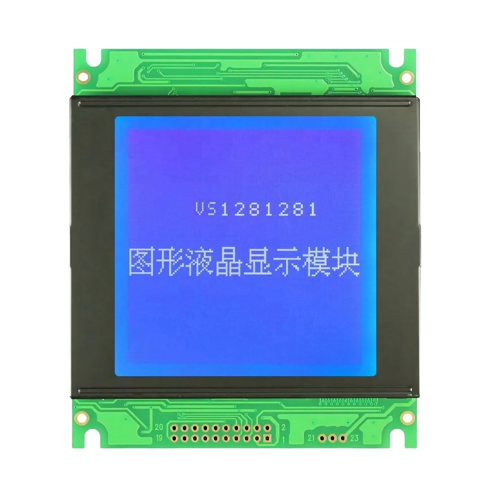 Graphic LCD Module 128x128 with STN White backlight  8-bit parallel 5V t6963 Controller