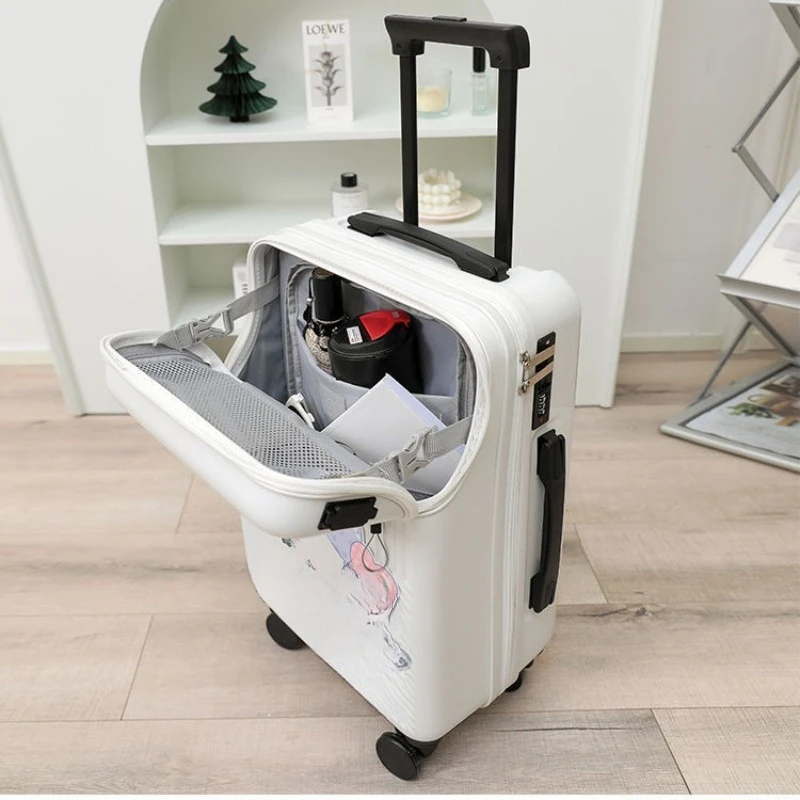 

Suitcase Female student front opening password Suitcase Sub-inch boarding case Suitcase