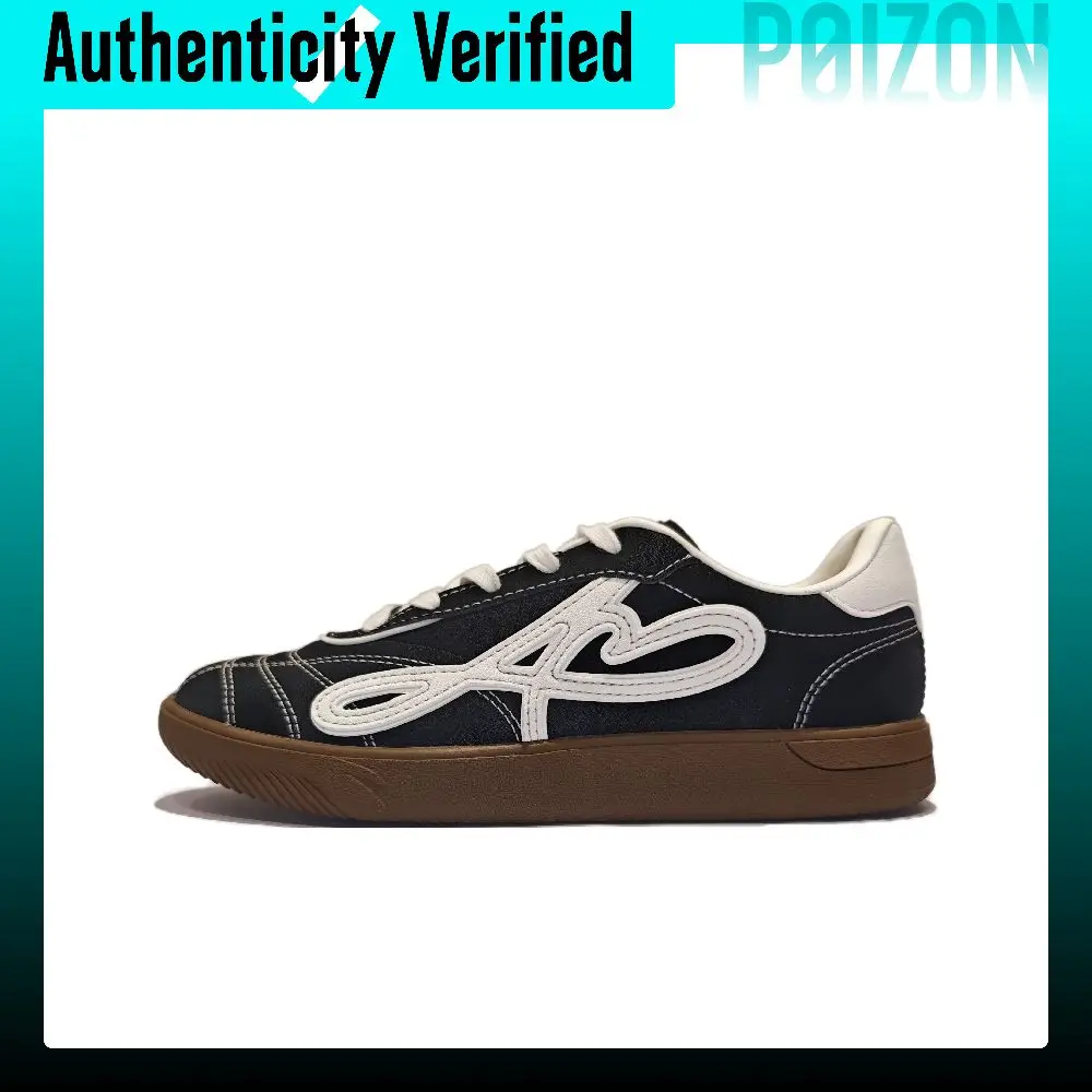 Anta Dreamy Garden German Army Trainers Women's Basic Black/Ivory White 122548038R-2