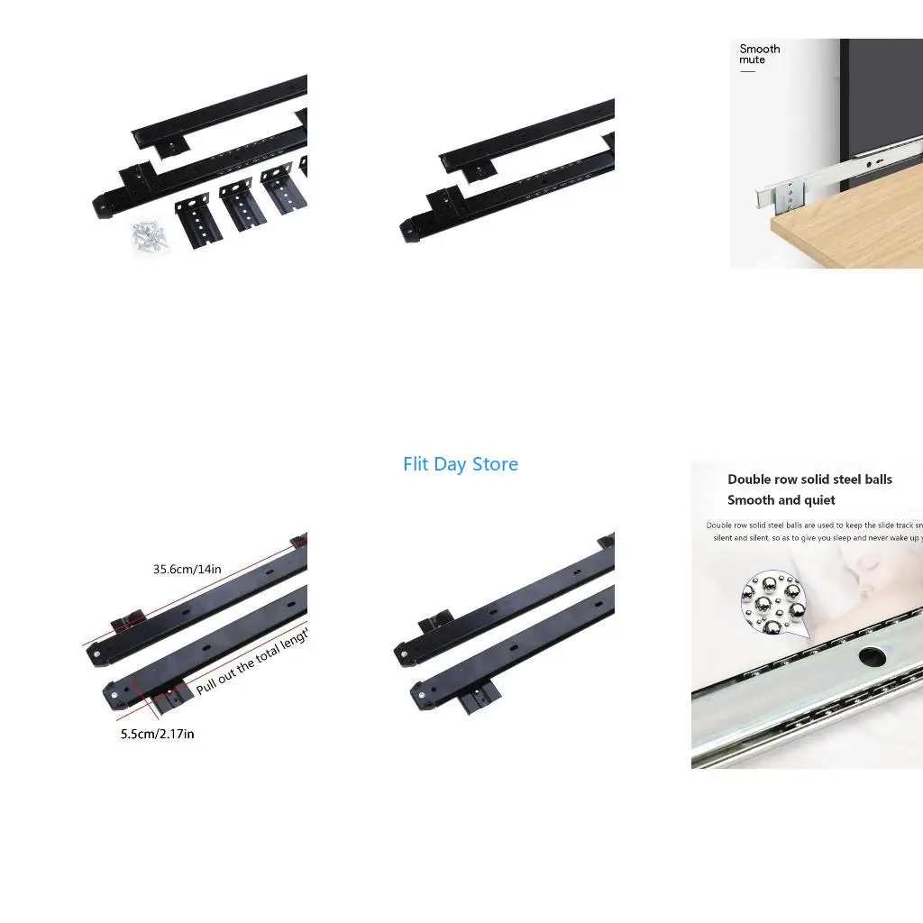 F92C Under-Counter Computer Keyboard Drawer Tray with Double Row Stell Balls